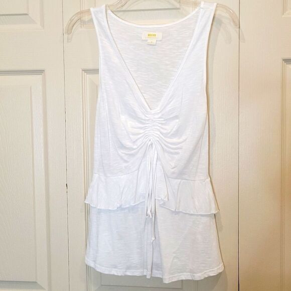 Anthropologie Maeve White Sleeveless Top Size XS - Picture 1 of 4